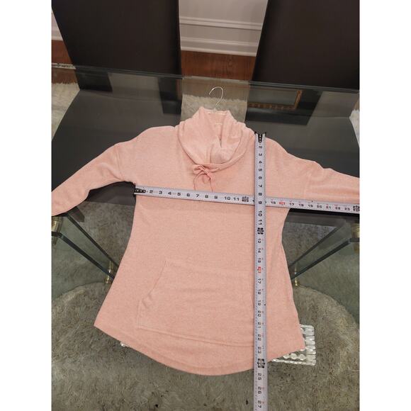 Boxercraft Sweater Women's XS Blush Heather Soft Cuddle Cowl Neck Long Sleeves - Picture 12 of 12